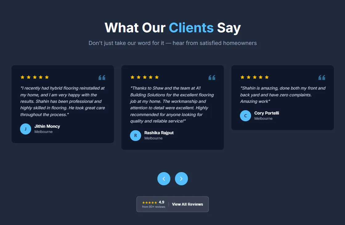 A1 Building Solutions Reviews
